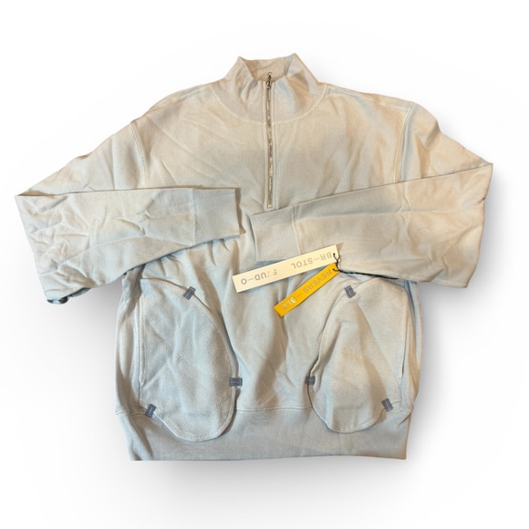 BRISTOL STUDIO Light Blue Quarter ZipNWTSize LReversible